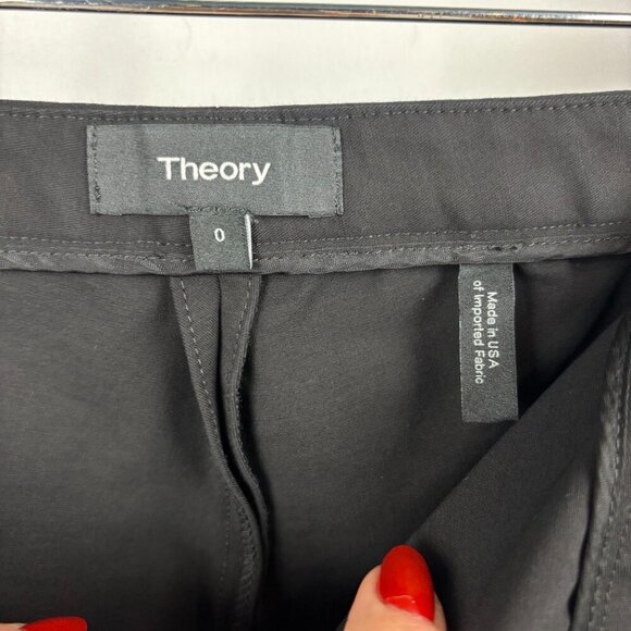 Theory Thaniel Twill Slim-Fit Crop Pants - Picture 3 of 8